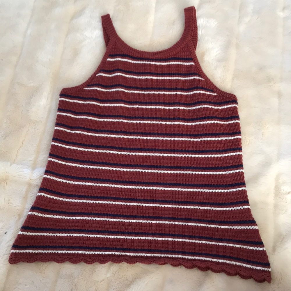 Striped cropped top